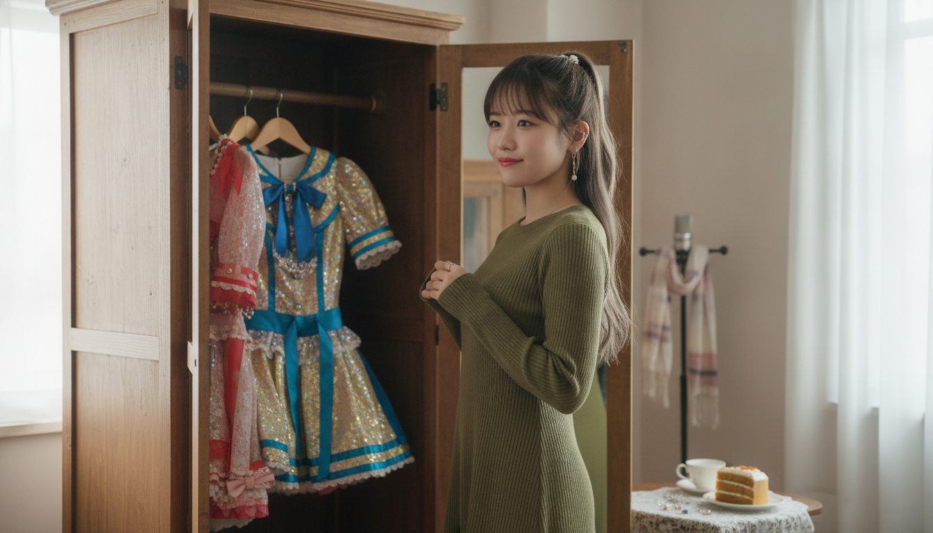 オリーブグリーンの服と、スパイスの効いた寄り道