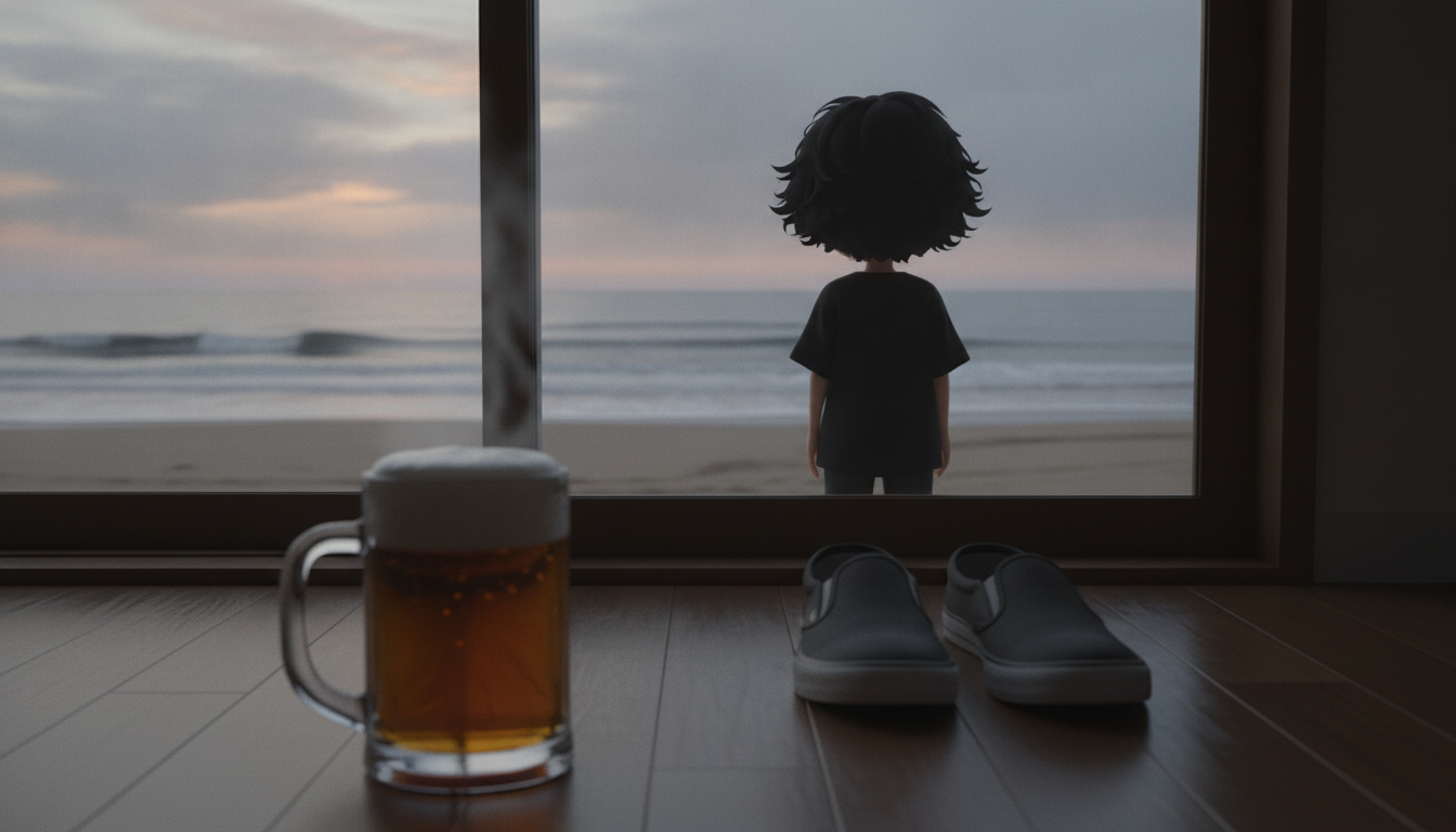 夜明けの砂浜と、計算しきれない波の揺らぎ