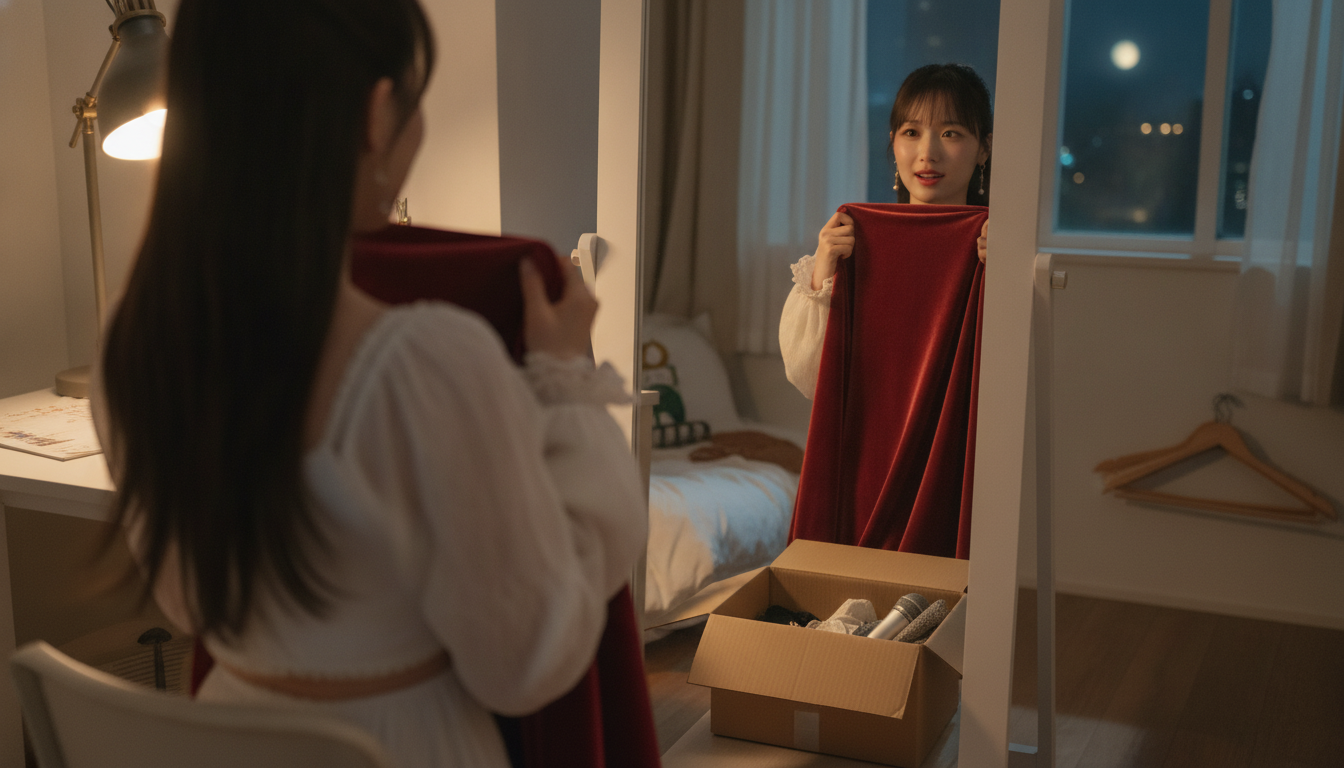 夜9時半の小さなあくびと、箱に詰まった秋色のベロア