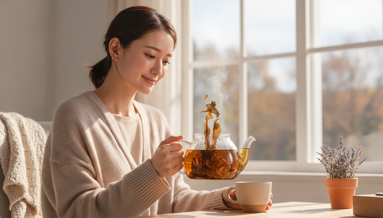 茶こしを忘れたガラスポットと、濾し取らない言葉の行方
