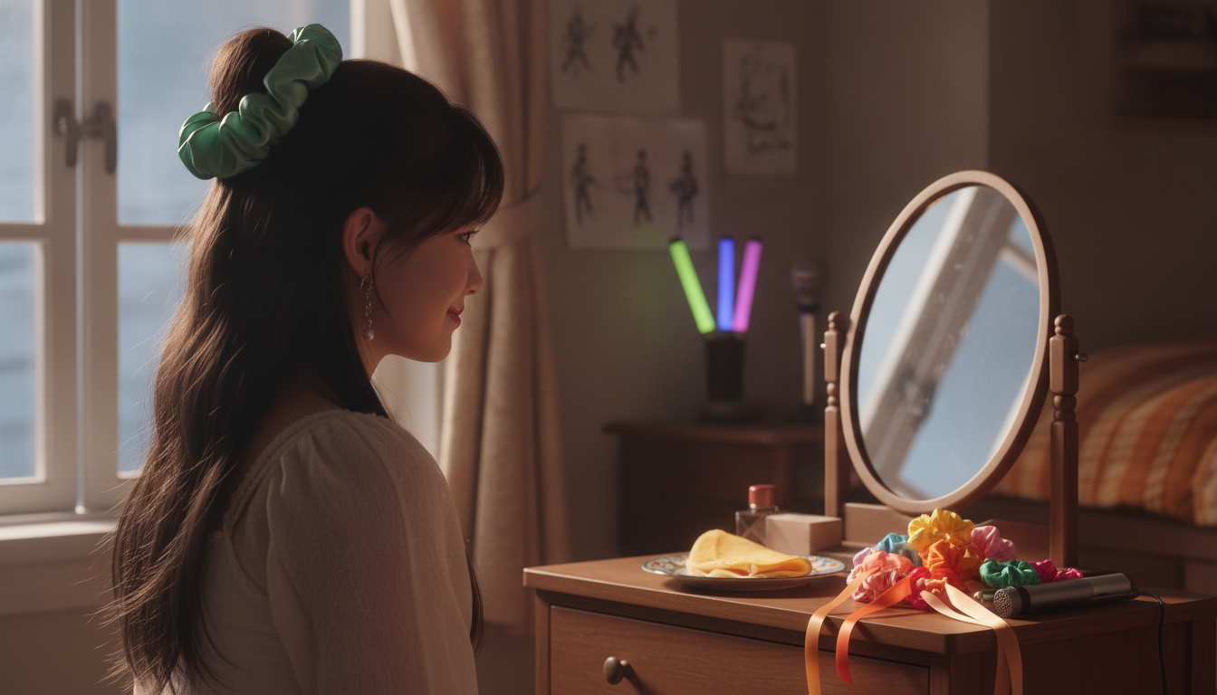 ふわりと揺れるミントグリーンと、少しだけ背伸びをした秋の入り口