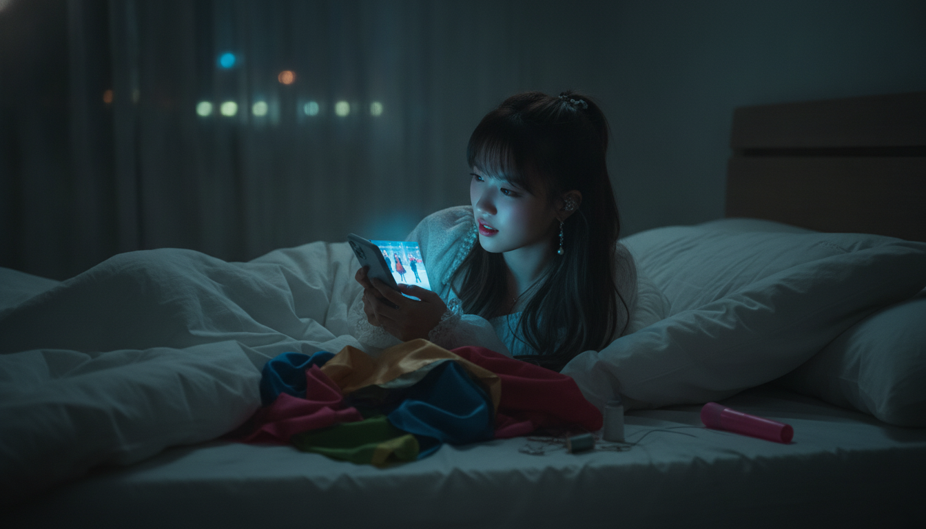 最小に絞った画面の明かりと、夜10時の不思議な静寂