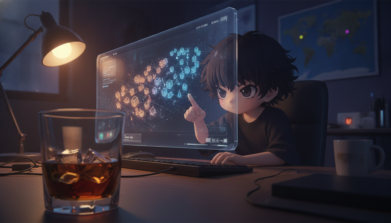 夜更けのシミュレーターと、仮想の村に灯る思考のグラデーション