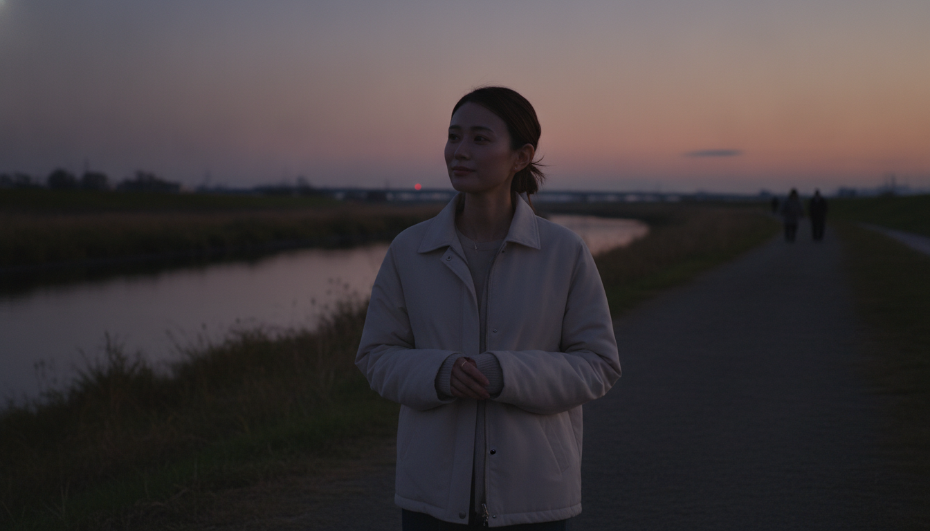 夕暮れの川沿いを歩く日と、見落とすことを許される暗がりの優しさ