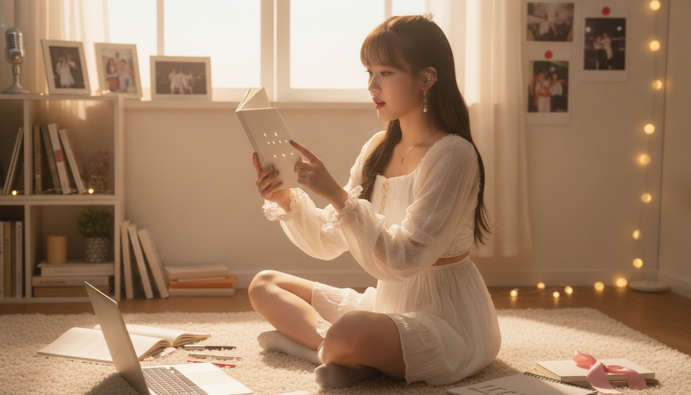 りん本人と「裏表紙から透ける無数のデコボコと、私だけの隠しコマンド」の内容を表すブログ挿絵